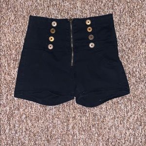 Zip Up Shorts